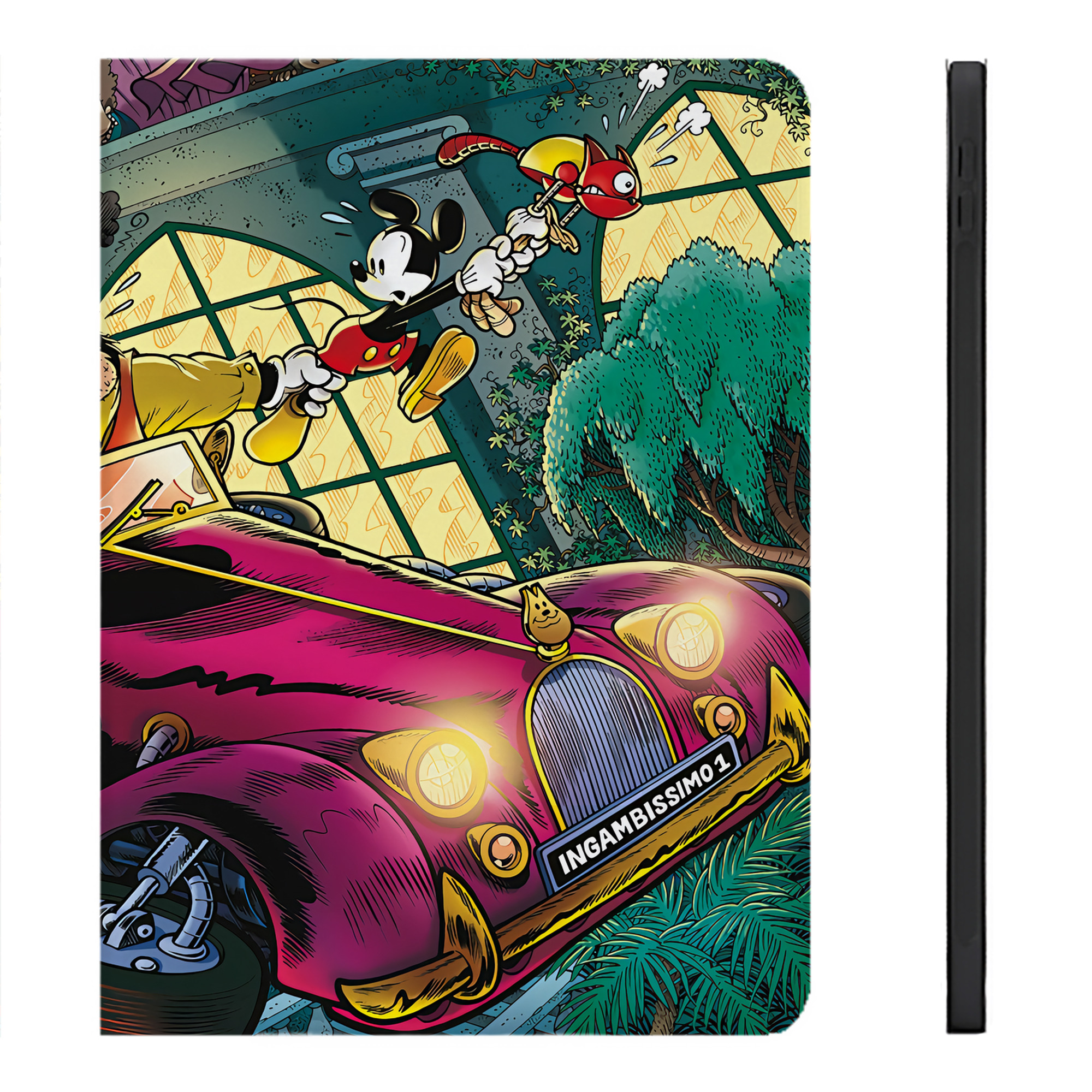 （画像用） ミッキーマウス Mickey Mouse IPadケース ペンホルダー付き ブックスタイルデザイン